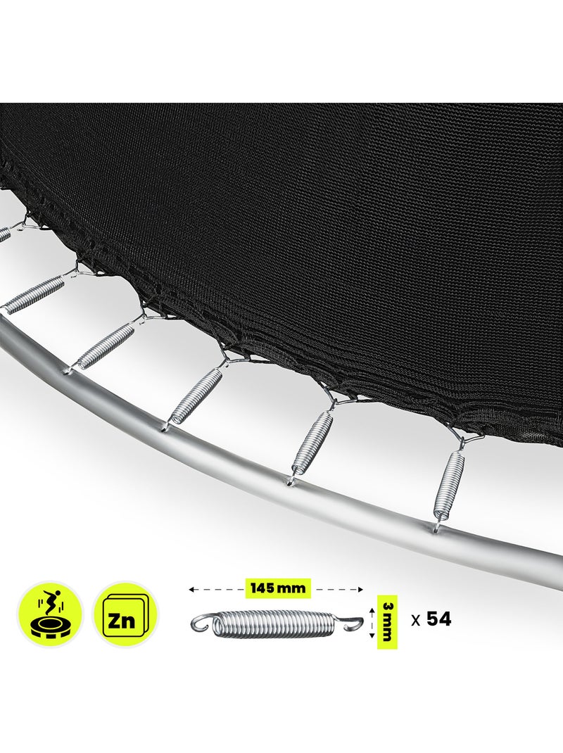 Trampoline enfant avec filet et échelle 305cm HyperMotion Noir - Kiabi