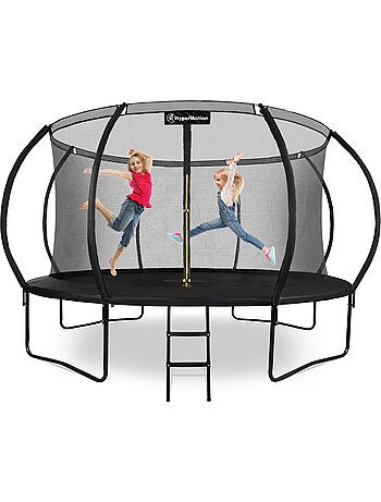 Trampoline enfant avec filet et échelle 430cm HyperMotion