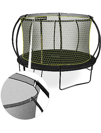 Trampoline enfant avec filet et échelle 430cm HyperMotion