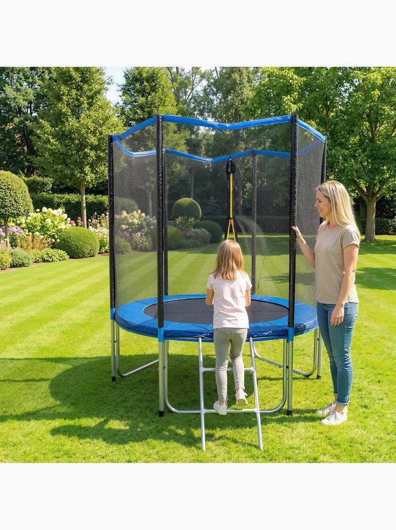 Trampoline enfant complet dia. 1,83 m 80 Kg max. Bleu Bleu - Kiabi