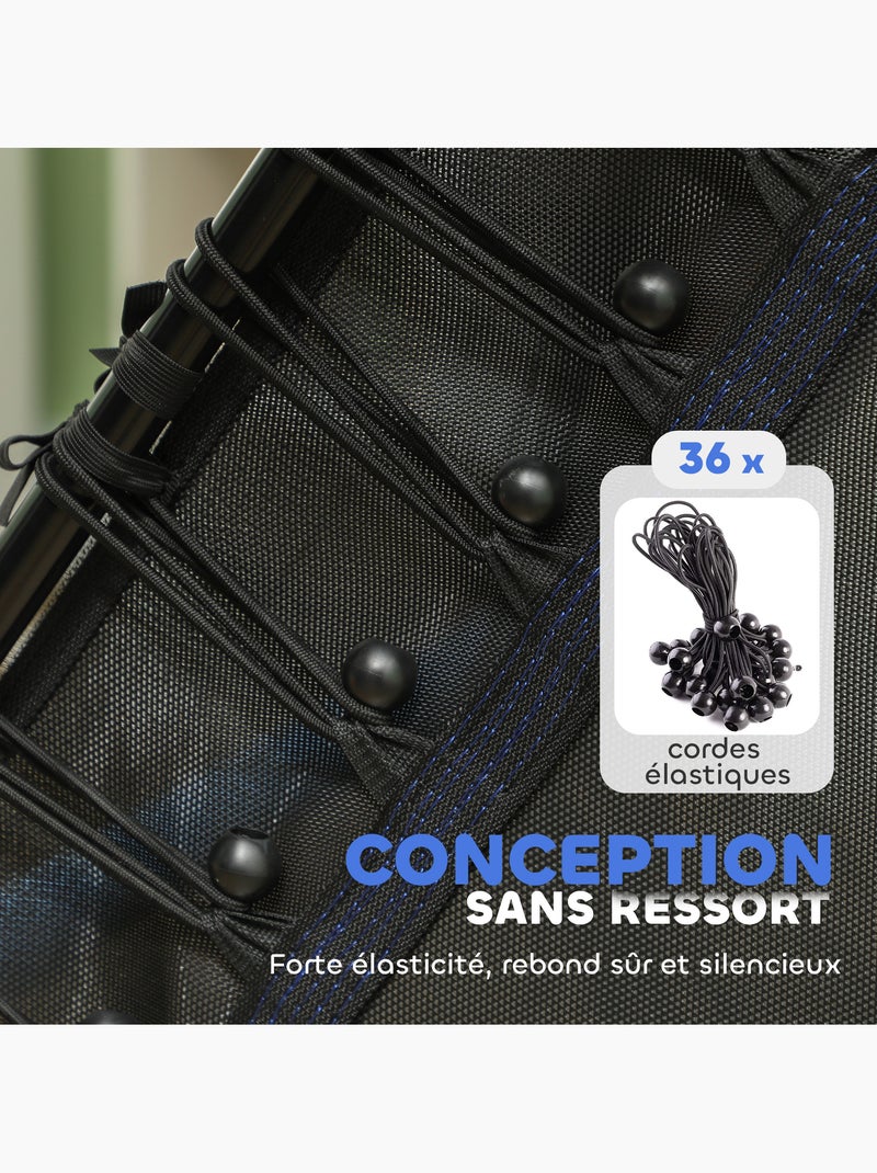 Trampoline enfant dia. 1,63 x 1,9H m charge max. 50 Kg tout équipé Bleu Bleu - Kiabi