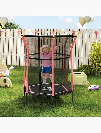 Trampoline enfant dia. 1,63 x 1,9H m charge max. 50 Kg tout équipé