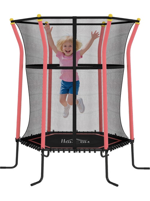 Trampoline enfant dia. 1,63 x 1,9H m charge max. 50 Kg tout équipé - Kiabi