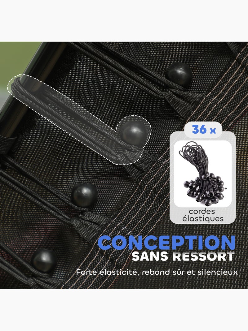 Trampoline enfant dia. 1,63 x 1,9H m charge max. 50 Kg tout équipé Rouge - Kiabi