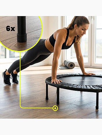 Trampoline fitness hypermotion 91 cm pour entraînement à domicile