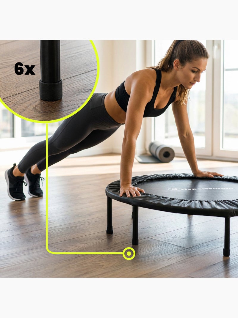 Trampoline fitness hypermotion 91 cm pour entraînement à domicile Noir - Kiabi