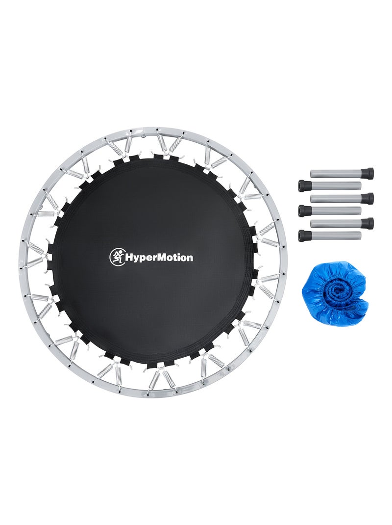 Trampoline Fitness Max 25Kg - Diamètre 91cm 36 Ressorts 6 pieds antidérapants, Pliable Bleu - Kiabi