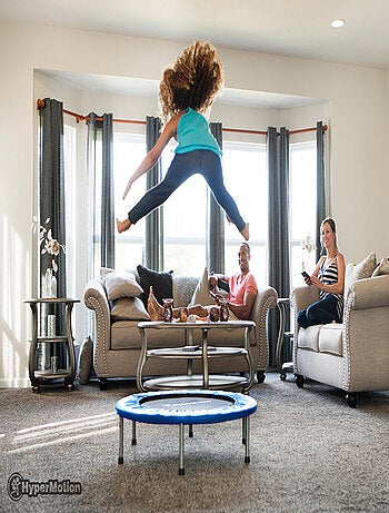 Trampoline fitness pliable 91cm 36 ressorts HyperMotion