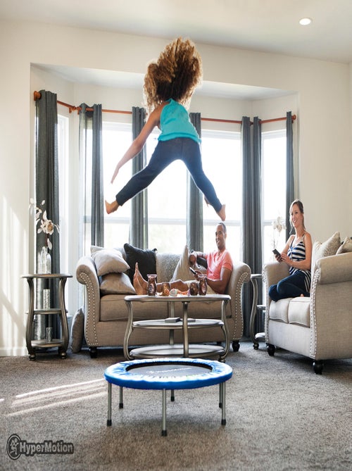 Trampoline fitness pliable 91cm 36 ressorts HyperMotion - Kiabi