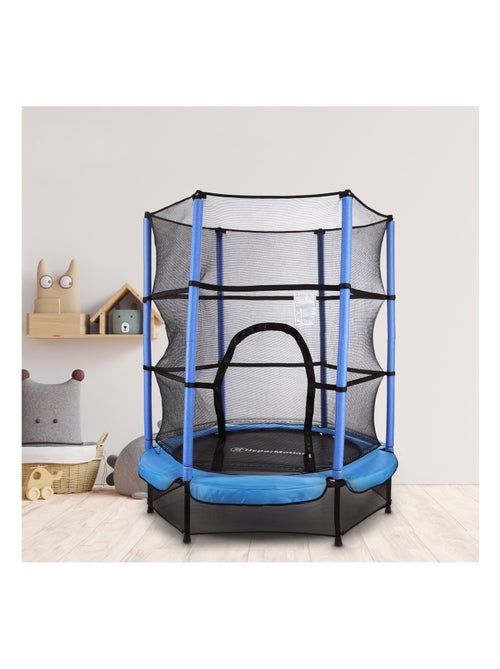 Trampoline pour Enfants 3 à 6 ans, Diamètre 140 - Hauteur 162 cm - Filet de protection - Kiabi Trampoline pour Enfants 3 à 6 ans, Diamètre 140 - Hauteur 162 cm - Filet de protection - Kiabi