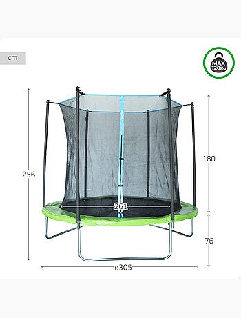 Trampoline pour enfants outdoor ø261 cm aktive