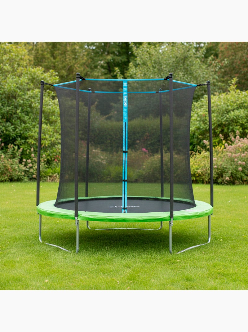 Trampoline pour enfants outdoor ø261 cm aktive Noir Vert Bleu - Kiabi