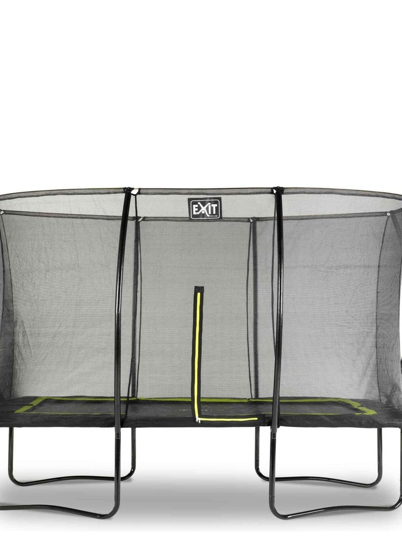 Trampoline sur pieds 244x366cm noir et filet de sécurité Sihouette EXIT Noir - Kiabi