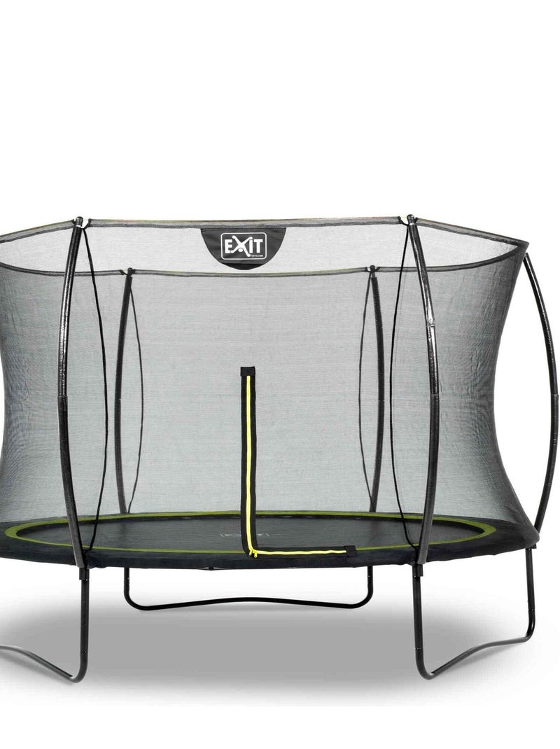 Trampoline sur pieds rond 305cm noir et filet de sécurité Sihouette EXIT Noir - Kiabi