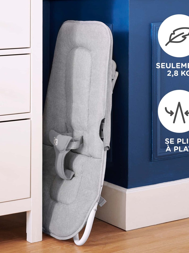Transat 2en1 balancement musique vibration Gris - Kiabi