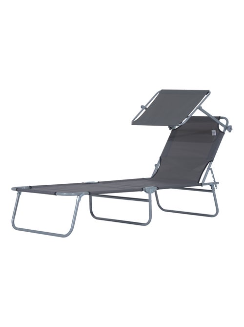 Transat bain de soleil pliable grand confort - Kiabi