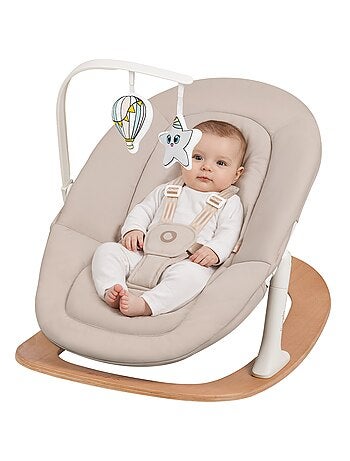 Transat balancelle bébé LIONELO Celia - Ultra légère - Jusqu’à 9 kg - Mouvement de bascule naturel