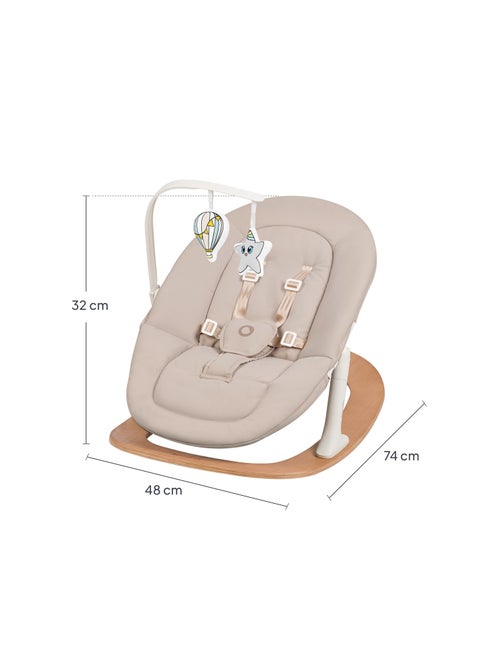Transat balancelle bébé LIONELO Celia - Ultra légère - Jusqu’à 9 kg - Mouvement de bascule naturel - Kiabi Transat balancelle bébé LIONELO Celia - Ultra légère - Jusqu’à 9 kg - Mouvement de bascule naturel - Kiabi