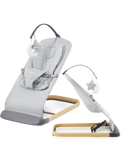 Transat bébé 2 en 1 LILY balancelle chaise longue 0+ léger pliable 3 positions - Kiabi Transat bébé 2 en 1 LILY balancelle chaise longue 0+ léger pliable 3 positions - Kiabi