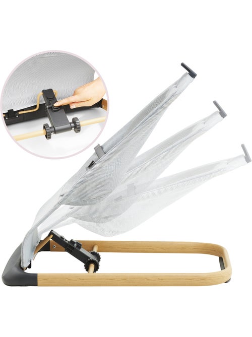 Transat bébé 2 en 1 LILY balancelle chaise longue 0+ léger pliable 3 positions - Kiabi Transat bébé 2 en 1 LILY balancelle chaise longue 0+ léger pliable 3 positions - Kiabi