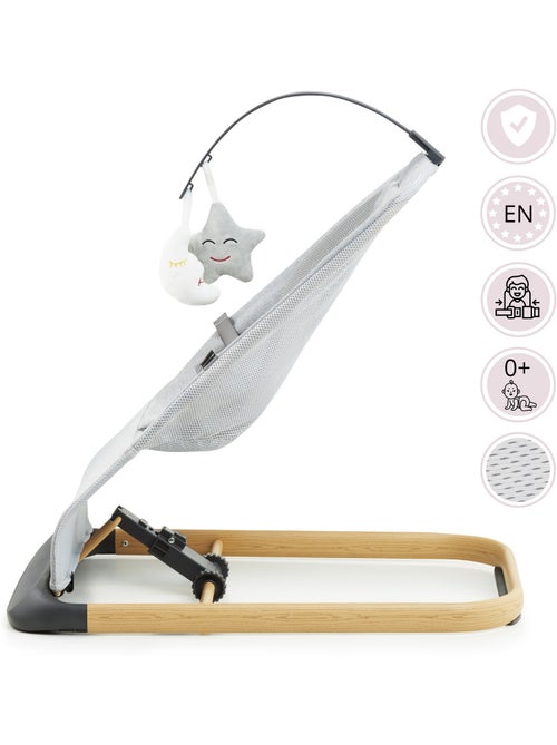 Transat bébé 2 en 1 LILY balancelle chaise longue 0+ léger pliable 3 positions - Kiabi Transat bébé 2 en 1 LILY balancelle chaise longue 0+ léger pliable 3 positions - Kiabi