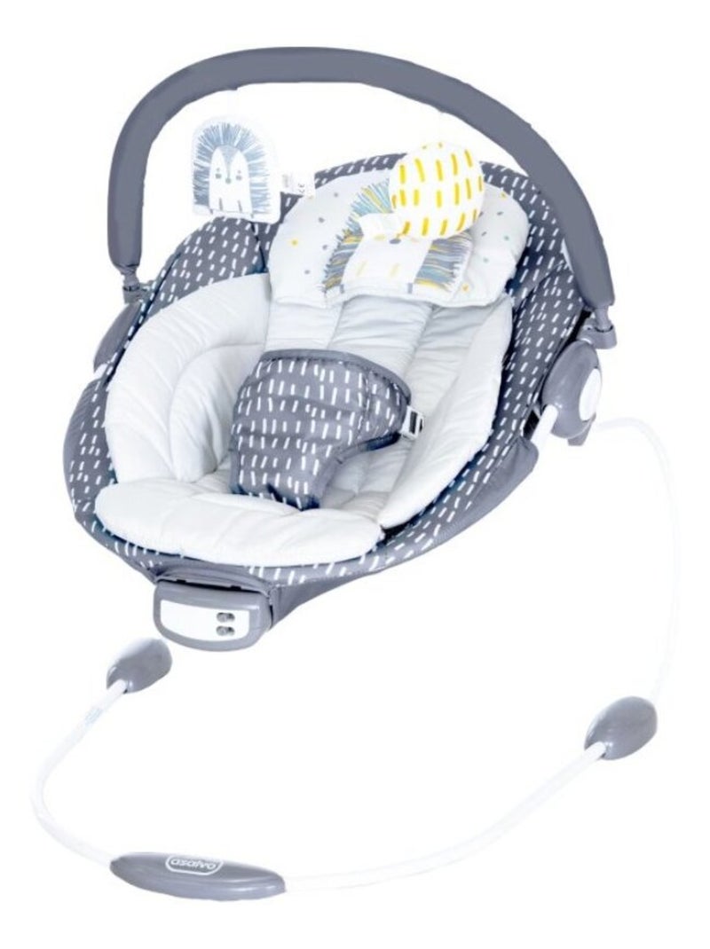 Transat bébé avec mélodies et vibrations, arche de jeu amovible - Pinchi Gris - Kiabi