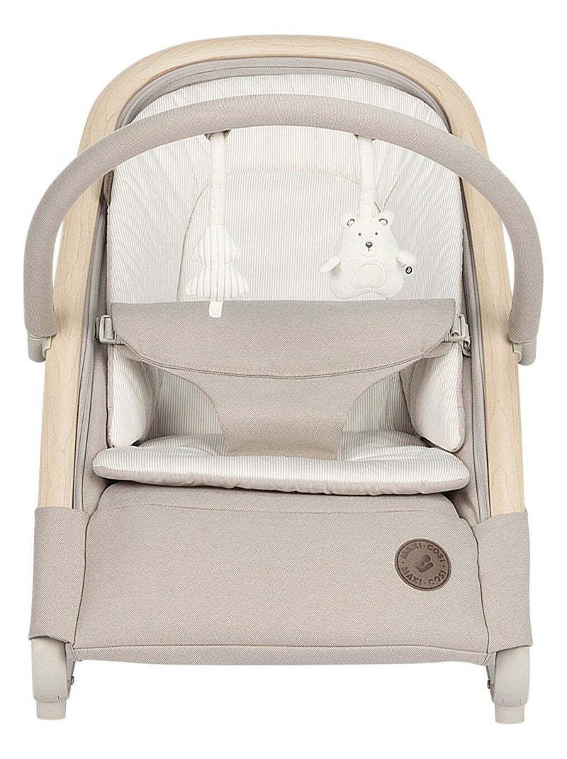 Transat bébé KORI ECO, avec fonction balancelle Beige - Kiabi