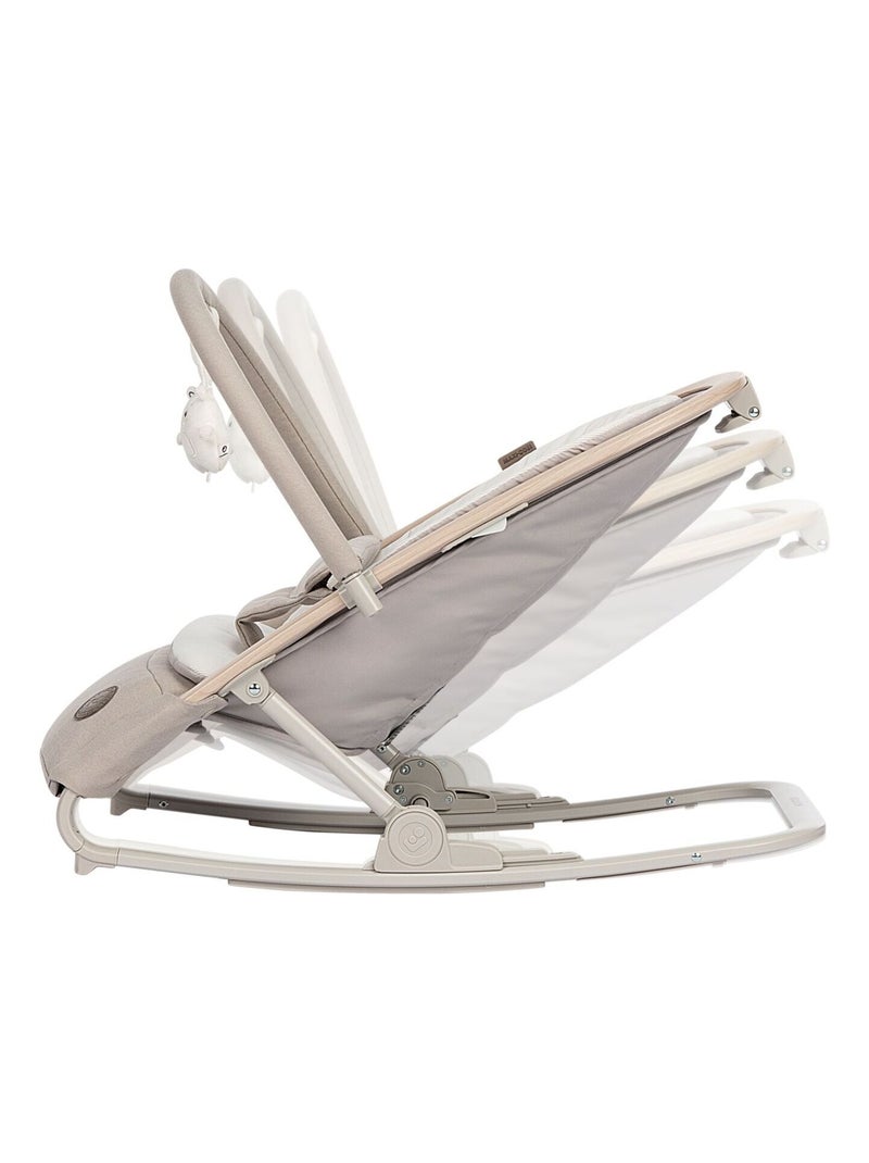 Transat bébé KORI ECO, avec fonction balancelle Beige - Kiabi