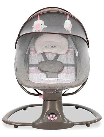 Transat bébé légère avec balancelle, 10 mélodies et moustiquaire incluse - Kahlo