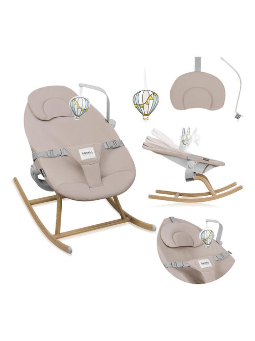 Transat Bébé LIONELO Dalia - Ultra légère - Jusqu’à 9 kg - Mouvement de bascule naturel - Kiabi