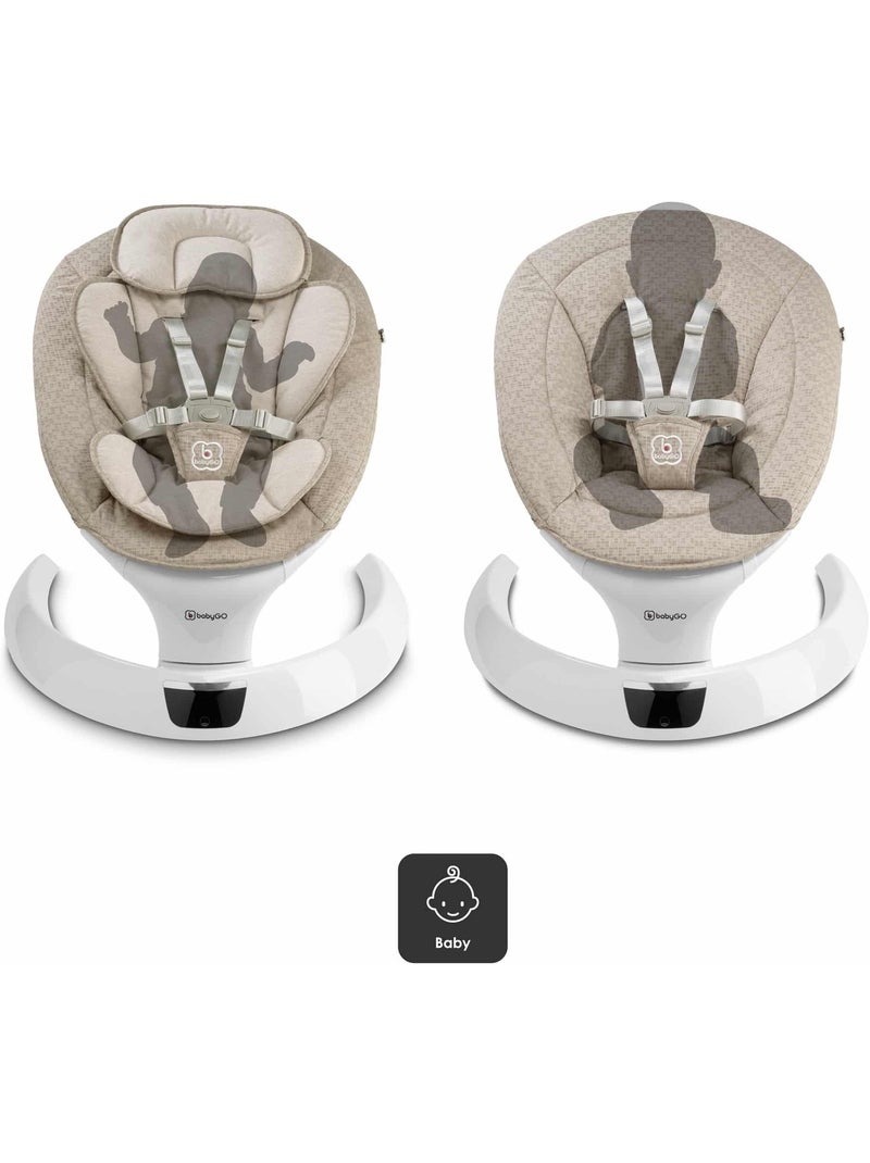 Transat bébé Swing - BabyGo Beige - Kiabi