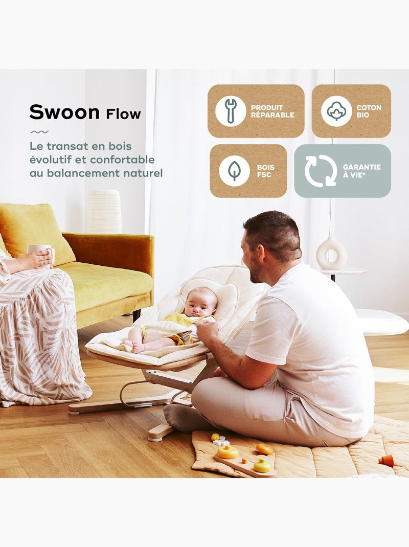 Transat bébé Swoon Flow Evolutif 'Babymoov' Beige - Kiabi