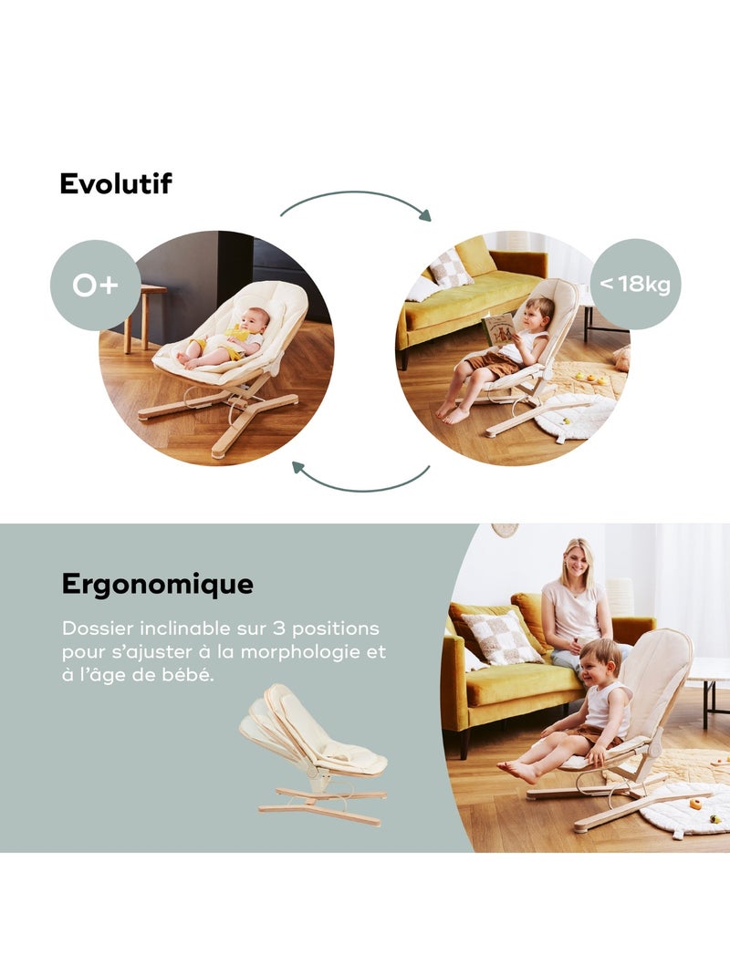 Transat bébé Swoon Flow Evolutif 'Babymoov' Beige - Kiabi