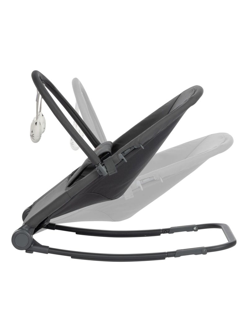 Transat bébé ultra compact Aster, avec arche Gris foncé - Kiabi