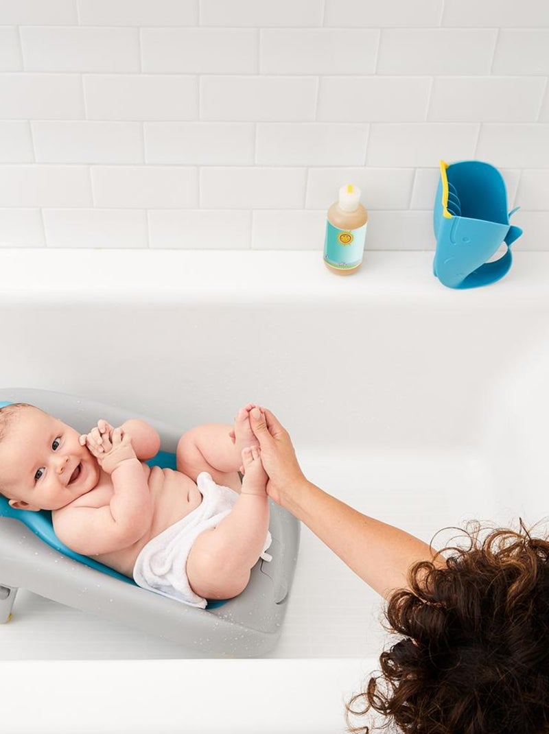 Transat de bain incliné Moby bleu Gris - Kiabi