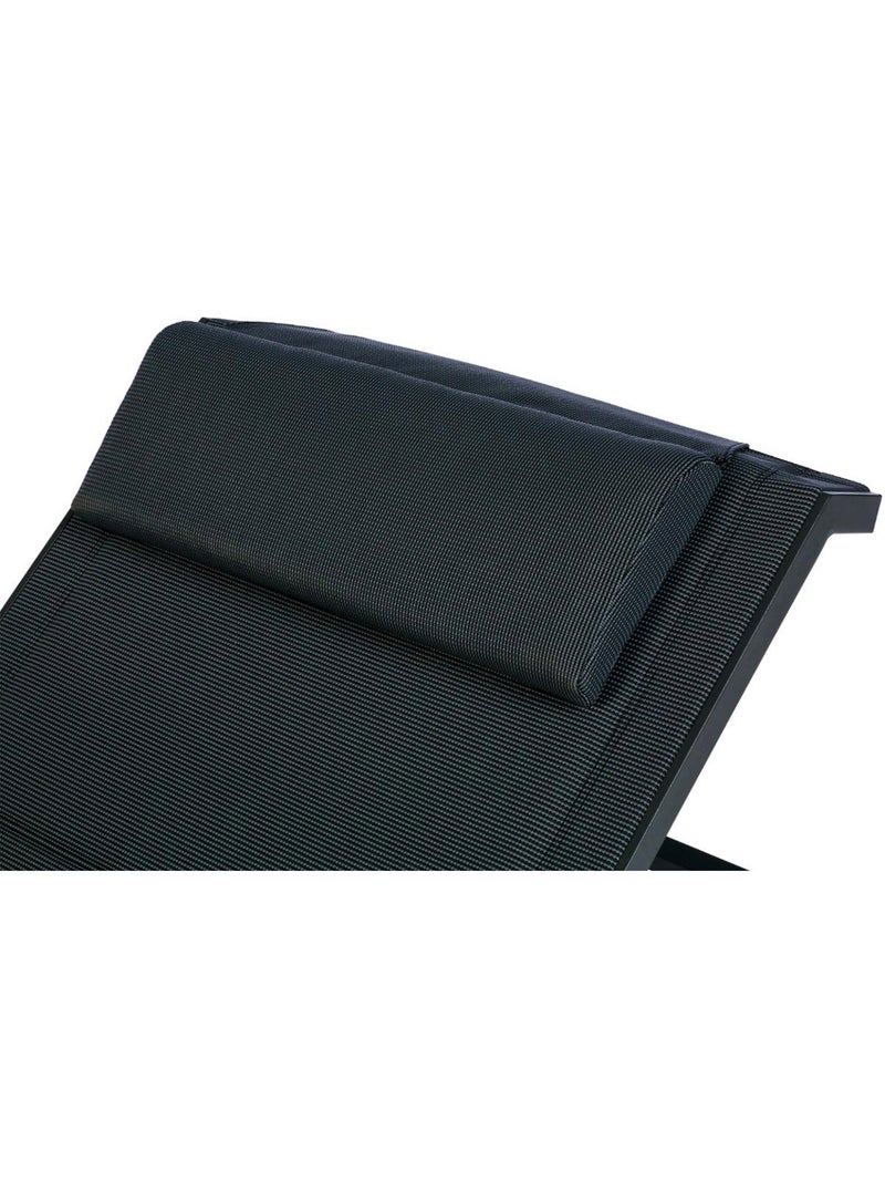Transat de jardin 5 positions inclinable en aluminium ALLURE gris anthracite - Kiabi