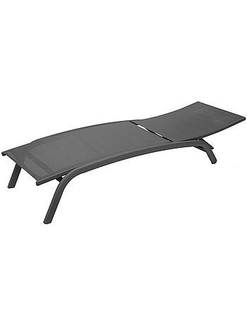 Transat de jardin en aluminium empilable 4 positions BONAO