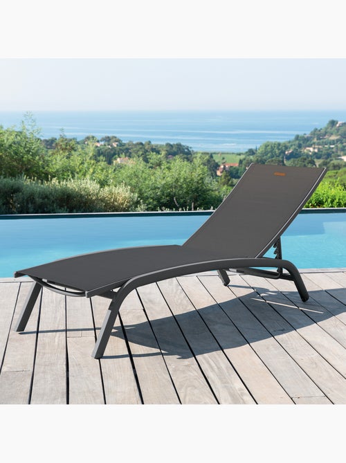 Transat de jardin en aluminium empilable 4 positions BONAO - Kiabi