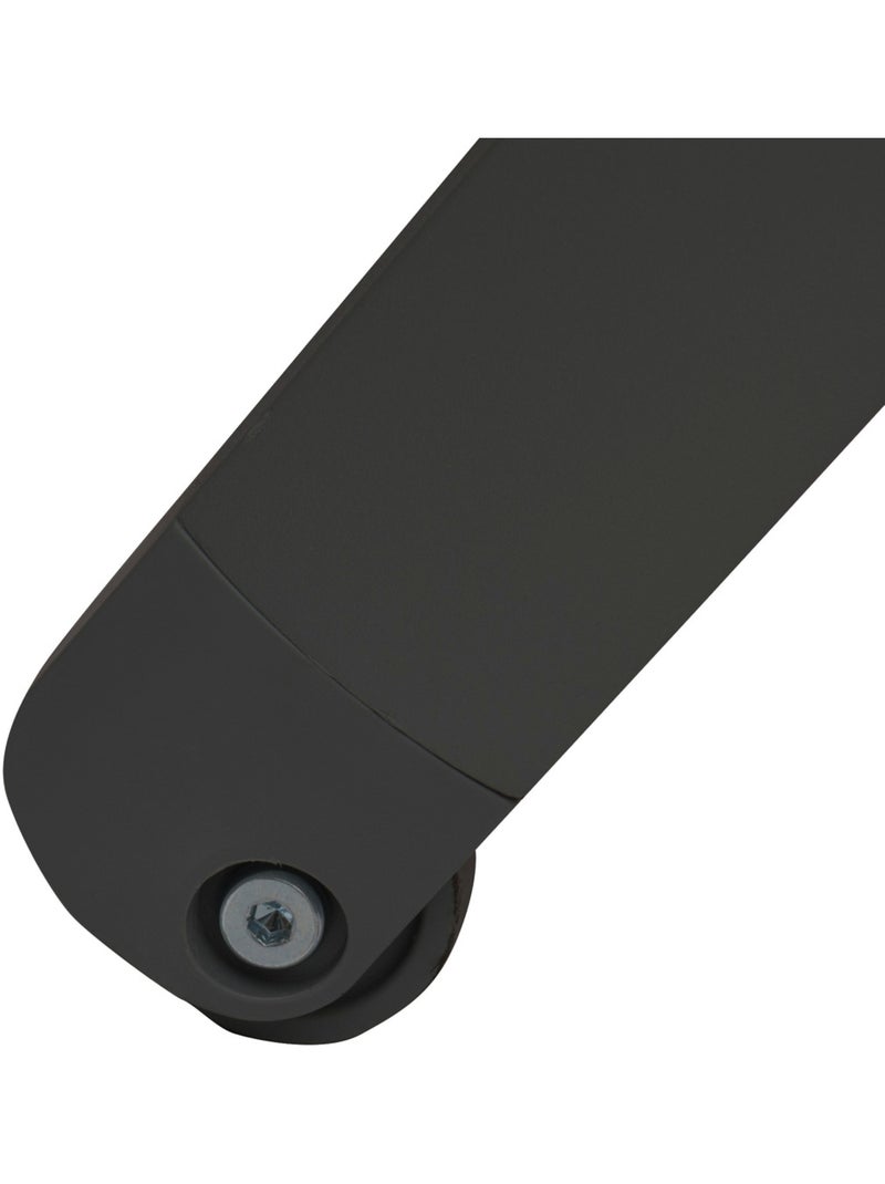 Transat de jardin en aluminium empilable 4 positions BONAO gris anthracite - Kiabi