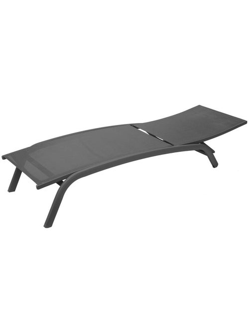 Transat de jardin en aluminium empilable 4 positions BONAO - Kiabi Transat de jardin en aluminium empilable 4 positions BONAO - Kiabi