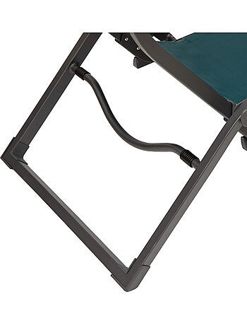 Transat de jardin en aluminium pliant 2 positions DECIMA