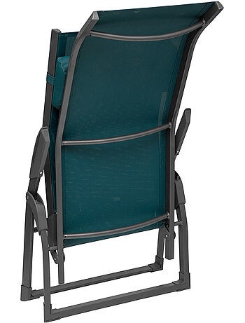 Transat de jardin en aluminium pliant 2 positions DECIMA
