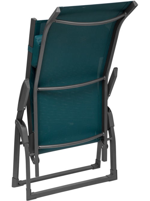 Transat de jardin en aluminium pliant 2 positions DECIMA - Kiabi Transat de jardin en aluminium pliant 2 positions DECIMA - Kiabi