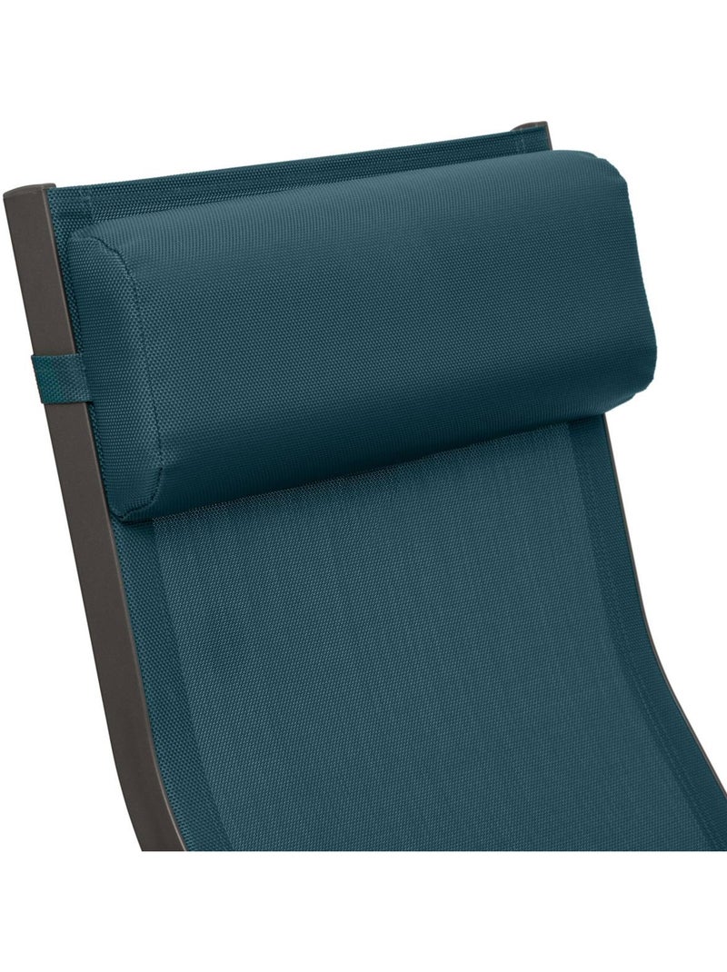 Transat de jardin en aluminium pliant 2 positions DECIMA Bleu canard - Kiabi
