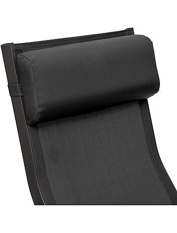 Transat de jardin en aluminium pliant 2 positions DECIMA