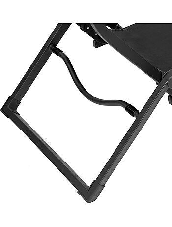 Transat de jardin en aluminium pliant 2 positions DECIMA