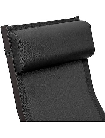 Transat de jardin en aluminium pliant 2 positions DECIMA