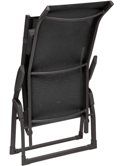 Transat de jardin en aluminium pliant 2 positions DECIMA - Kiabi Transat de jardin en aluminium pliant 2 positions DECIMA - Kiabi