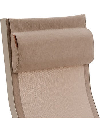 Transat de jardin en aluminium pliant 2 positions DECIMA