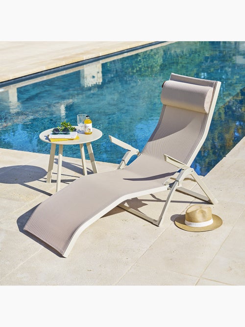 Transat de jardin en aluminium pliant 2 positions DECIMA - Kiabi Transat de jardin en aluminium pliant 2 positions DECIMA - Kiabi